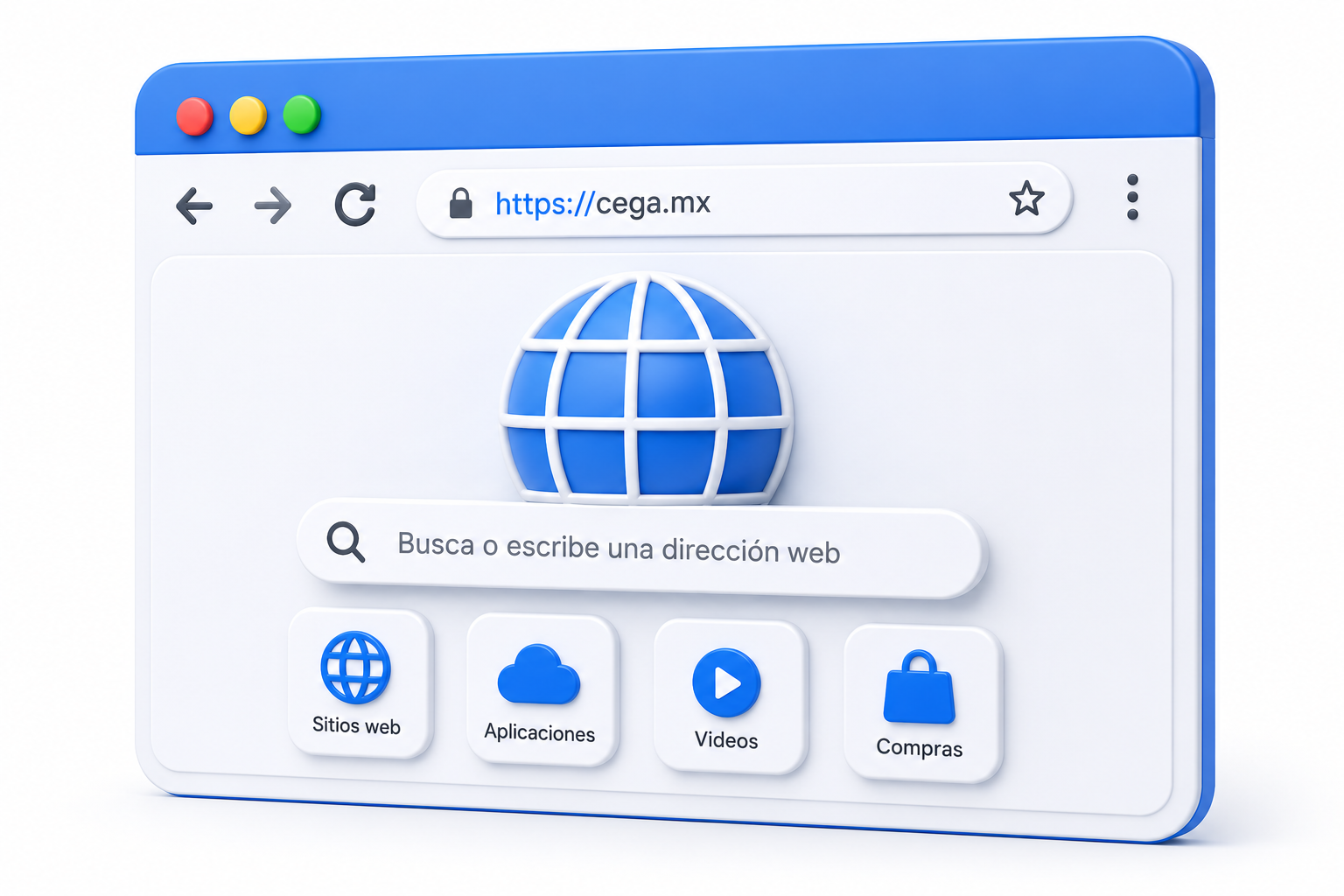 Navegador web moderno